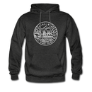 Virginia Hoodie - State Design Unisex Virginia Hooded Sweatshirt - charcoal gray