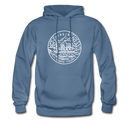 Virginia Hoodie - State Design Unisex Virginia Hooded Sweatshirt - denim blue