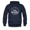 Washington Hoodie - State Design Unisex Washington Hooded Sweatshirt - navy