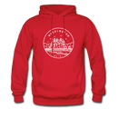 Washington Hoodie - State Design Unisex Washington Hooded Sweatshirt - red