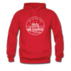 Washington Hoodie - State Design Unisex Washington Hooded Sweatshirt - red