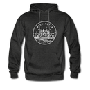 Washington Hoodie - State Design Unisex Washington Hooded Sweatshirt - charcoal gray