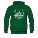 Washington Hoodie - State Design Unisex Washington Hooded Sweatshirt - forest green