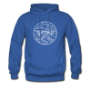 West Virginia Hoodie - State Design Unisex West Virginia Hooded Sweatshirt - royal blue