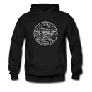 West Virginia Hoodie - State Design Unisex West Virginia Hooded Sweatshirt - black