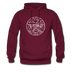 West Virginia Hoodie - State Design Unisex West Virginia Hooded Sweatshirt - burgundy