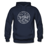 West Virginia Hoodie - State Design Unisex West Virginia Hooded Sweatshirt - navy