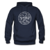 West Virginia Hoodie - State Design Unisex West Virginia Hooded Sweatshirt - navy