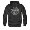 West Virginia Hoodie - State Design Unisex West Virginia Hooded Sweatshirt - charcoal gray