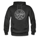 West Virginia Hoodie - State Design Unisex West Virginia Hooded Sweatshirt - charcoal gray
