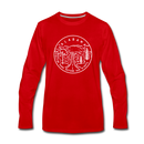 Alabama Long Sleeve T-Shirt - State Design Unisex Alabama Long Sleeve Shirt - red