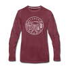 Alabama Long Sleeve T-Shirt - State Design Unisex Alabama Long Sleeve Shirt - heather burgundy
