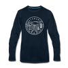 Alabama Long Sleeve T-Shirt - State Design Unisex Alabama Long Sleeve Shirt - deep navy