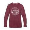 Colorado Long Sleeve T-Shirt - State Design Unisex Colorado Long Sleeve Shirt - heather burgundy