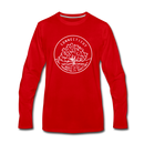 Connecticut Long Sleeve T-Shirt - State Design Unisex Connecticut Long Sleeve Shirt - red