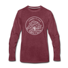 Connecticut Long Sleeve T-Shirt - State Design Unisex Connecticut Long Sleeve Shirt - heather burgundy
