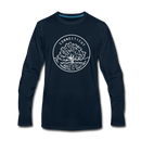 Connecticut Long Sleeve T-Shirt - State Design Unisex Connecticut Long Sleeve Shirt - deep navy