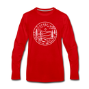Georgia Long Sleeve T-Shirt - State Design Unisex Georgia Long Sleeve Shirt - red