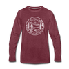 Georgia Long Sleeve T-Shirt - State Design Unisex Georgia Long Sleeve Shirt - heather burgundy