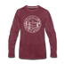 Georgia Long Sleeve T-Shirt - State Design Unisex Georgia Long Sleeve Shirt - heather burgundy