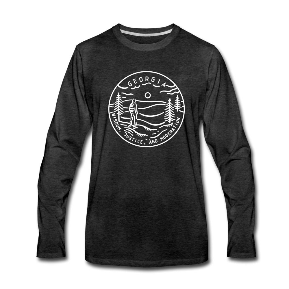 Georgia Long Sleeve T Shirt State Design Unisex Georgia Long