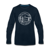 Georgia Long Sleeve T-Shirt - State Design Unisex Georgia Long Sleeve Shirt - deep navy