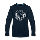 Georgia Long Sleeve T-Shirt - State Design Unisex Georgia Long Sleeve Shirt - deep navy