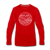 Alaska Long Sleeve T-Shirt - State Design Unisex Alaska Long Sleeve Shirt - red
