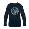 Alaska Long Sleeve T-Shirt - State Design Unisex Alaska Long Sleeve Shirt - deep navy