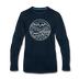 Alaska Long Sleeve T-Shirt - State Design Unisex Alaska Long Sleeve Shirt - deep navy