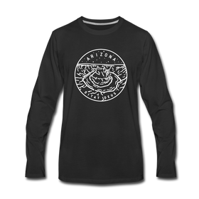 Arizona Long Sleeve T-Shirt - State Design Unisex Arizona Long Sleeve Shirt - black