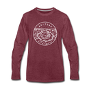Arizona Long Sleeve T-Shirt - State Design Unisex Arizona Long Sleeve Shirt - heather burgundy