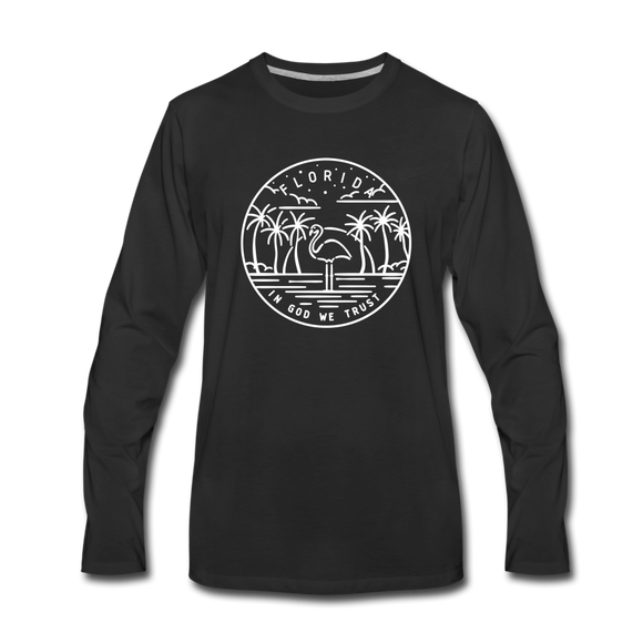 Florida Long Sleeve T-Shirt - State Design Unisex Florida Long Sleeve Shirt - black
