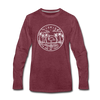Florida Long Sleeve T-Shirt - State Design Unisex Florida Long Sleeve Shirt - heather burgundy