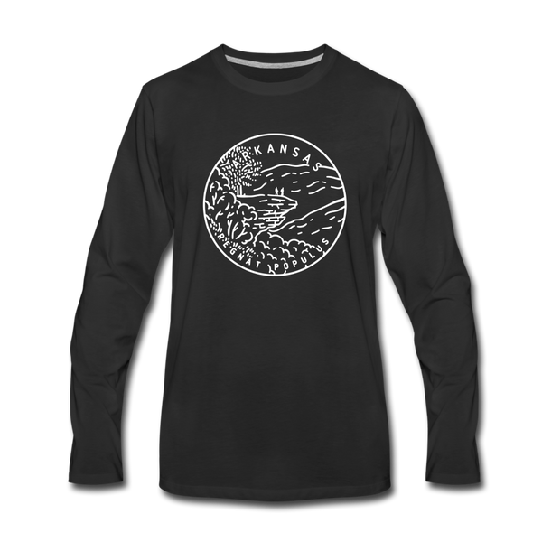 Arkansas Long Sleeve T-Shirt - State Design Unisex Arkansas Long Sleeve Shirt - black
