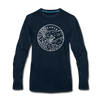 Arkansas Long Sleeve T-Shirt - State Design Unisex Arkansas Long Sleeve Shirt - deep navy