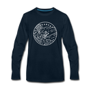 Arkansas Long Sleeve T-Shirt - State Design Unisex Arkansas Long Sleeve Shirt - deep navy