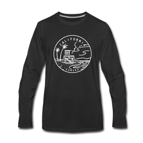 California Long Sleeve T-Shirt - State Design Unisex California Long Sleeve Shirt - black