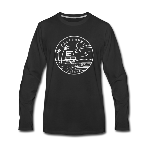 California Long Sleeve T-Shirt - State Design Unisex California Long Sleeve Shirt - black