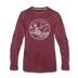 California Long Sleeve T-Shirt - State Design Unisex California Long Sleeve Shirt - heather burgundy