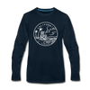 California Long Sleeve T-Shirt - State Design Unisex California Long Sleeve Shirt - deep navy