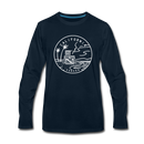 California Long Sleeve T-Shirt - State Design Unisex California Long Sleeve Shirt - deep navy