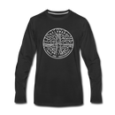 Delaware Long Sleeve T-Shirt - State Design Unisex Delaware Long Sleeve Shirt - black