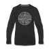 Delaware Long Sleeve T-Shirt - State Design Unisex Delaware Long Sleeve Shirt - black
