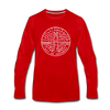 Delaware Long Sleeve T-Shirt - State Design Unisex Delaware Long Sleeve Shirt - red