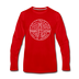 Delaware Long Sleeve T-Shirt - State Design Unisex Delaware Long Sleeve Shirt - red