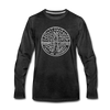 Delaware Long Sleeve T-Shirt - State Design Unisex Delaware Long Sleeve Shirt - charcoal gray