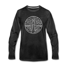 Delaware Long Sleeve T-Shirt - State Design Unisex Delaware Long Sleeve Shirt - charcoal gray