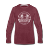 Hawaii Long Sleeve T-Shirt - State Design Unisex Hawaii Long Sleeve Shirt - heather burgundy