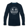Hawaii Long Sleeve T-Shirt - State Design Unisex Hawaii Long Sleeve Shirt - deep navy